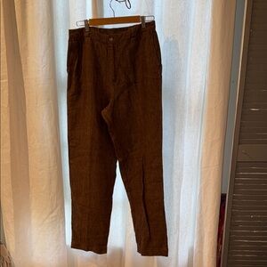 Women’s Brown Linen Pants Chico’s